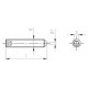 ISO 4027 A2 M 20X80 Винт установочный с внутренним шестигранником и коническим концом нержавеющий