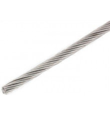 DIN 3053 A4 1,5 мм Трос жесткий с плетением 1х19 нержавеющий