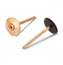 Art. 9169 A2-Cu 4,5X40 Z Шуруп по дереву с полупотайной головой с незакрепленной EPDM-шайбой (25 мм), шлиц PZ