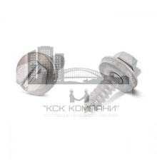 DIN 7976 A2 C 4,8X13 SZ, EPDM-washer 12 мм Саморез с шестигранной головкой, шлицем SL и EPDM прокладкой (12 мм)