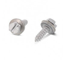 DIN 7976 A2 C 4,2X19 SZ, EPDM-washer 12 мм Саморез с шестигранной головкой, шлицем SL и EPDM прокладкой (12 мм)