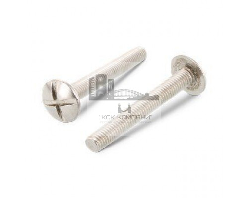 NF E 25-129 A4 M 4X12 Винт мебельный нержавеющий с низкой большой полукруглой головой и крестообразным шлицем