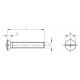 DIN 964 A4 M 3X4 Винт с полупотайной головой и прямым шлицем нержавеющий