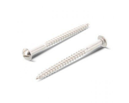 DIN 96 A2 3,5X30 Шуруп нержавеющий с полукруглой головой по дереву  купить в Москве
