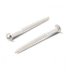 DIN 96 A2 6,0X45 Шуруп нержавеющий с полукруглой головой по дереву