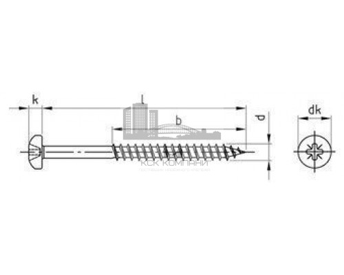 Art. 9048 A2 6,0X120/70 Z Саморез универсальный с полукруглой головой и шлицем PZ нержавеющий  купить в Москве