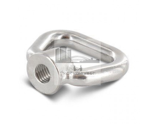 DIN 80704 A4 M 16 Рым-гайка швартовая нержавеющая с трапециевидной петлей