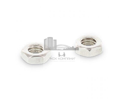 DIN 936 М12 SW19 A4 Гайка нержавеющая шестигранная с крупной резьбой низкая