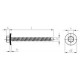 Art. 9059 A2 BZ 6,3X25 Саморез фасадный с тупым концом и шестигранной головкой и EPDM-шайбой 19 мм