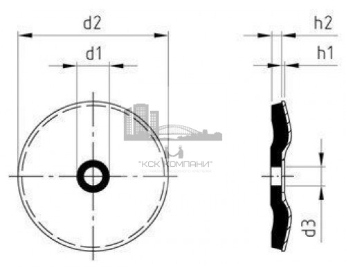 Art. 9055 A2 5,2X15 Шайбы  уплотнительные склееные для винтов с потайной головкой