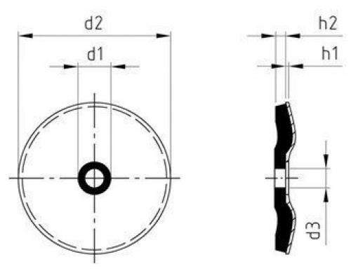 Art. 9055 A2 5,2X15 Шайбы  уплотнительные склееные для винтов с потайной головкой
