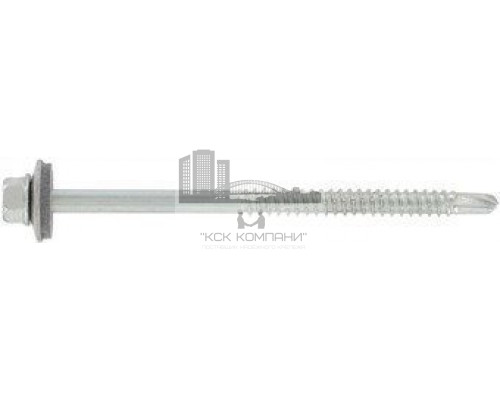 Art. 9504 A2/CV 5,5X150 Винт биметаллический самонарезающий сверлоконечный с уплотнительной шайбой 16 мм (сверл. способность 6 мм)  купить в Москве