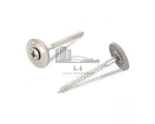 Art. 9068 A2 4,5X30 Z Шуруп по дереву с полупотайной головой с закрепленной EPDM-шайбой (20 мм), шлиц PZ