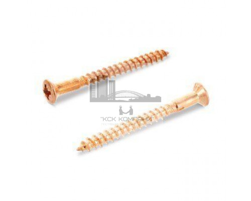 DIN 7995 A2-Cu 4,5X45 Z Шуруп по дереву с полупотайной головой и крестообразным шлицем PZ
