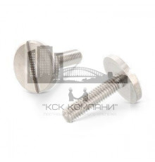 DIN 921 AISI 303 M 5X12 Винт нержавеющий с увеличенной цилиндрической плоской головой и прямым шлицем
