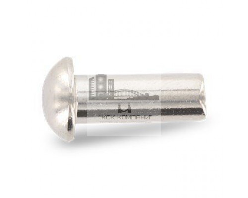 Заклепка 2.5х8мм DIN 660 A2 нержавеющая с полукруглой головкой, забивная (под молоток)