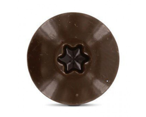 Art. 9086 A2 4,8X25 TX20 - RAL 8014 Саморез с расширенной низкой полукруглой головкой, неполной резьбой и звездообразным шлицем TX