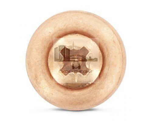 Art. 9067 A2-Cu 4,5X60 Z Шуруп по дереву с полупотайной головой с незакрепленной EPDM-шайбой (15 мм), шлиц PZ  купить в Москве