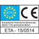12X160/52 M12 Art. 9001 A4 A/F 9 Болты нержавеющие ETA-06/0124 с шестигранным концом для бетона