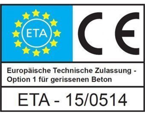12X90/5 TX50 Art. 9001 A4 Болты нержавеющие с потайной головкой ETA-15/0514