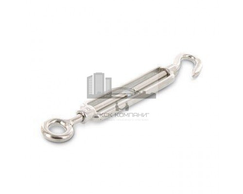 Art. 9072 A4 M 6 type C Талреп тип "кольцо-крюк" для натяжения каната нержавеющий