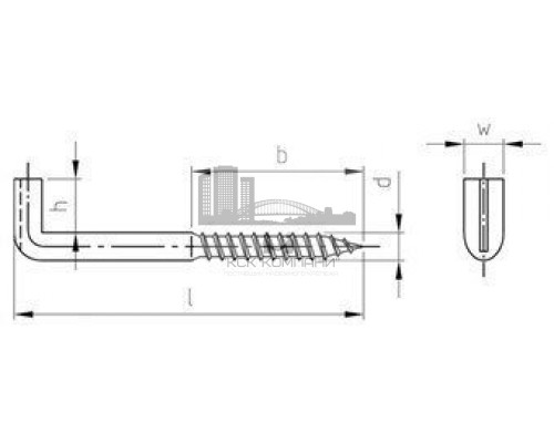 Art. 9084 A2 5,2X65 Шуруп Г-образный (костыли)  купить в Москве