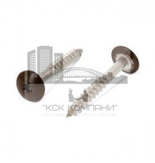 Art. 9086 A2 4,8X25 TX20 - RAL 8014 Саморез с расширенной низкой полукруглой головкой, неполной резьбой и звездообразным шлицем TX