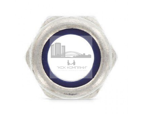 DIN 985 A4-80 M 10 Gleitmo Гайка нержавеющая, низкий тип, самоконтрящаяся шестигранная