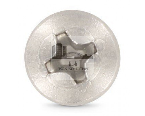 DIN 7981 A2 C 3,9X25 H Саморез с полукруглой головой и круглым подголовком, шлиц PH  купить в Москве