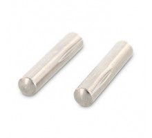 DIN 1474 AISI 303 10X20 Штифт цилиндрический забивной с насечками наполовину длины с трех сторон нержавеющий