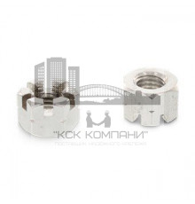 DIN 935 М18 SW27 A4 Гайка нержавеющая с прорезями шестигранная (корончатая)