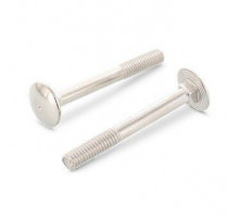 M8X50 DIN 603 A4 Болт нержавеющий с квадратным подголовком с неполной резьбой и полукруглой головкой