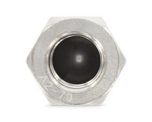 DIN 986 М16 SW24 A2 Гайка нержавеющая, колпачковая, шестигранная, самоконтрящаяся