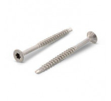 Art. 9044 A2 5,0X65/42 TX25 Саморез с длинным буром с неполной резьбой, потайной самозенкующейся головкой и звездообразным шлицем TORX нержавеющий по де