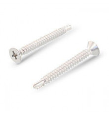 DIN 7504 A2 O 4,8X60 H Саморез самонарезающий сверлоконечный с потайной головой и крестообразным шлицем PH (Phillips), форма "О" нержавеющий