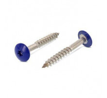 Art. 9086 A2 4,8X25 TX20 - RAL 5002 Саморез с расширенной низкой полукруглой головкой, неполной резьбой и звездообразным шлицем TX