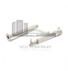 ISO 14586 A4 C 3,5X19 TX15 Винт самонарезающий с потайной головкой и звездообразным шлицем TX (Torx), форма С - острый конец нержавеющий