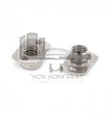 Art. 9060 A2 M 5 d 19 / h 7,5 Гайка нержавеющая с плоским фланцем форма B, приварная с двумя точками сварки