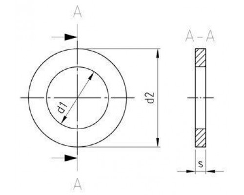 DIN 1440 A2 20 Шайба плоская для пальцев (осей)