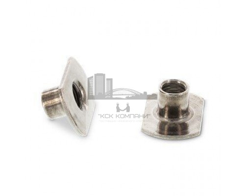 Art. 9060 A2 M 6 d 19 / h 7,5 Гайка нержавеющая с плоским фланцем форма С, приварная