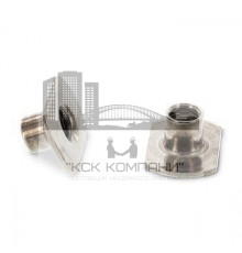 Art. 9060 A2 M 4 d 17 / h 6 Гайка нержавеющая с плоским фланцем форма С, приварная