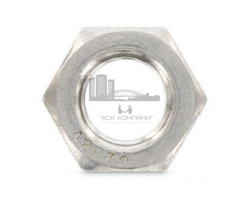 DIN 985 М22 SW32 A4 Гайка нержавеющая, низкий тип, самоконтрящаяся шестигранная