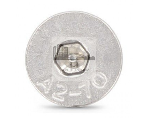 ISO 10642 A4 M 2,5X5 Винт с потайной головой и внутренним шестигранником нержавеющий