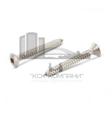 ISO 14587 A2 C 3,9X50 TX15 Винт самонарезающий с полупотайной головкой и звездообразным шлицем TX (TORX), форма С - острый конец нержавеющий