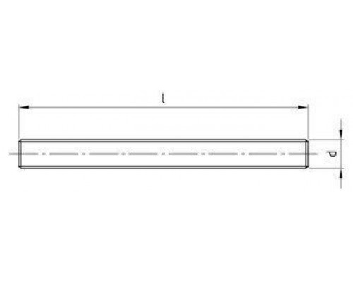 DIN 975 (976) A2 M 6X3000 Шпилька резьбовая нержавеющая с метрической резьбой по всей длине