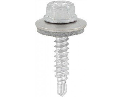 Art. 9504 A2/CV 6,0X100 Винт биметаллический самонарезающий сверлоконечный с уплотнительной шайбой 16 мм (сверл. способность 2 мм)