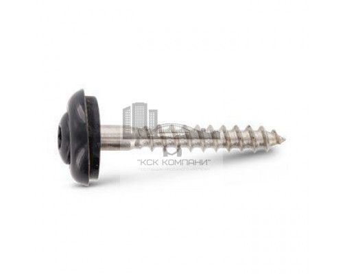 Art. 9087 A2 4,5X80 TX20 - RAL 7016 Шуруп c полупотайной головкой и двухсоставной шайбой, со свободной EPDM прокладкой и звездообразным шлицем TX (TORX) нержаве  купить в Москве