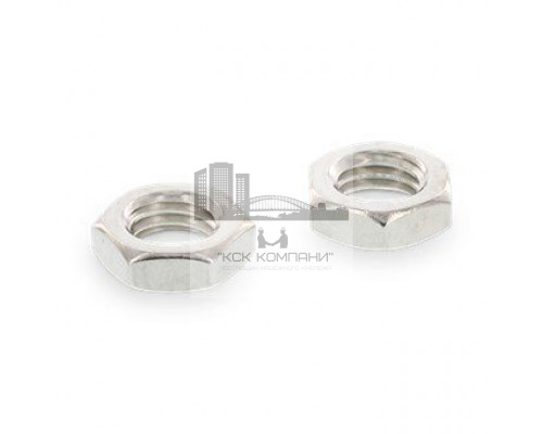 М6 SW10 A2 Гайка нержавеющая шестигранная низкая