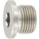 DIN 908 A2 G 1/8" согласно DIN 228 Пробка резьбовая с трубной цилиндрической резьбой Уитворта нержавеющая с буртом и шестигранным углублением под
