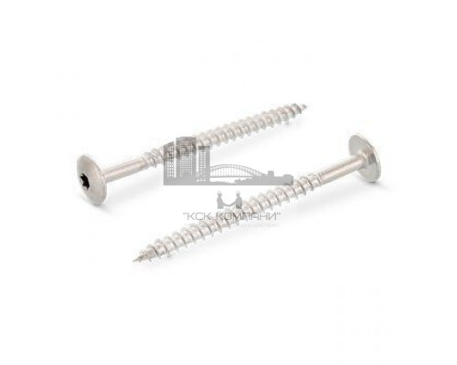 Art. 9086 A2 4,8X60 TX20 Саморез с расширенной низкой полукруглой головкой, неполной резьбой и звездообразным шлицем TX